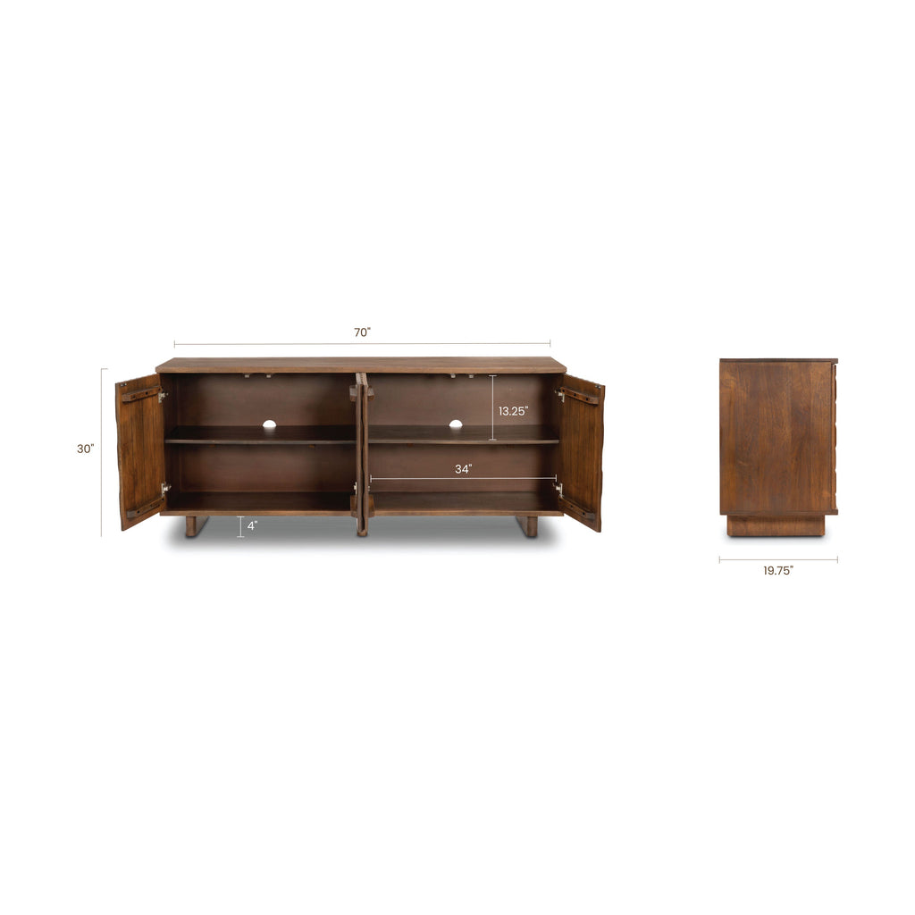 W&F Collection | Prism 70" Sideboard (English Walnut)