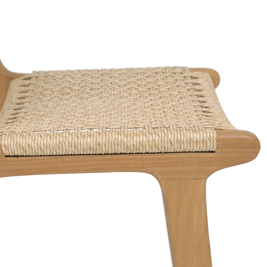 W&F Collection | Batu Indoor / Outdoor Counter Height Stool (Natural)