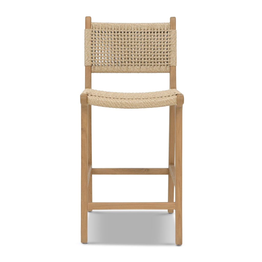 W&F Collection | Batu Indoor / Outdoor Counter Height Stool (Natural)