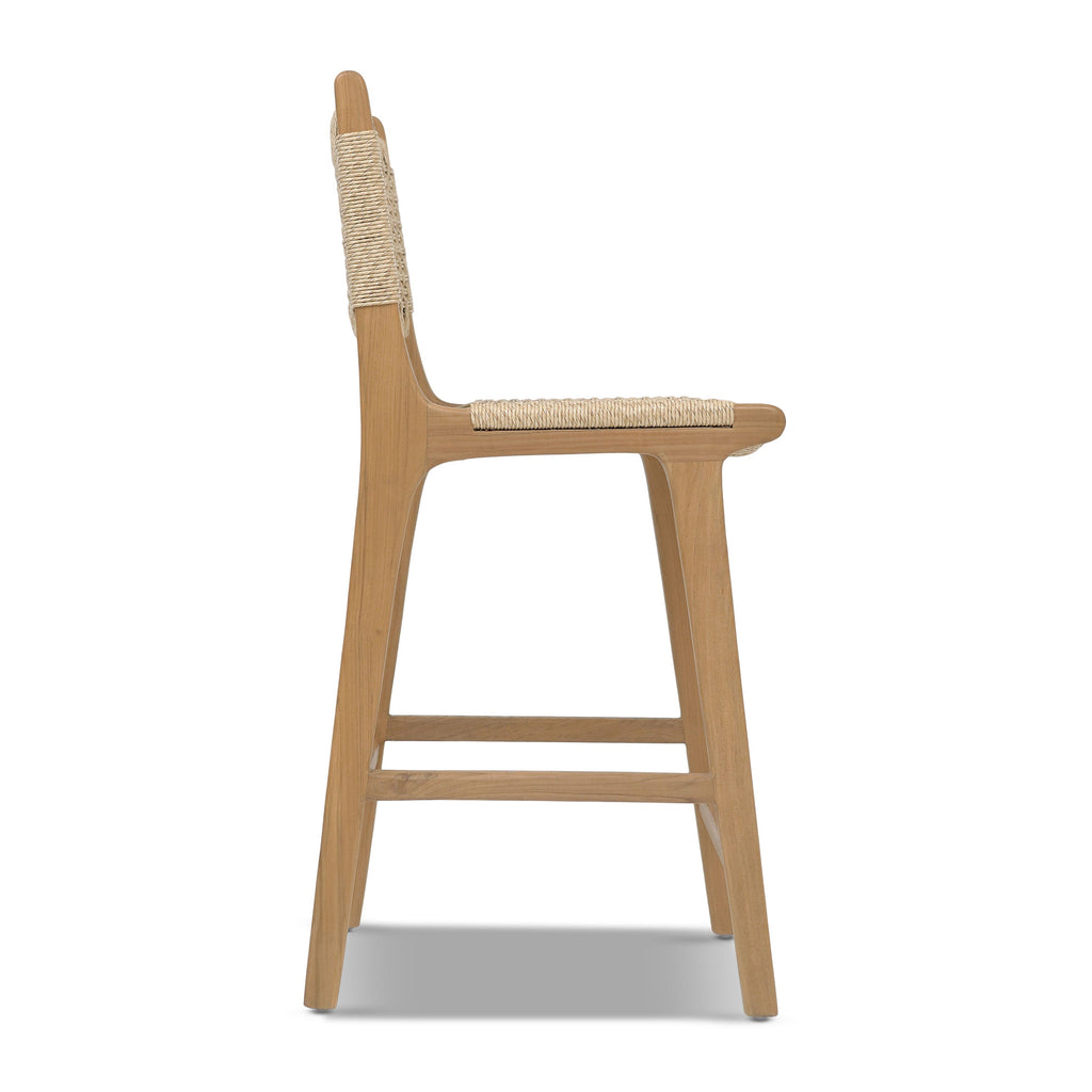 W&F Collection | Batu Indoor / Outdoor Counter Height Stool (Natural)