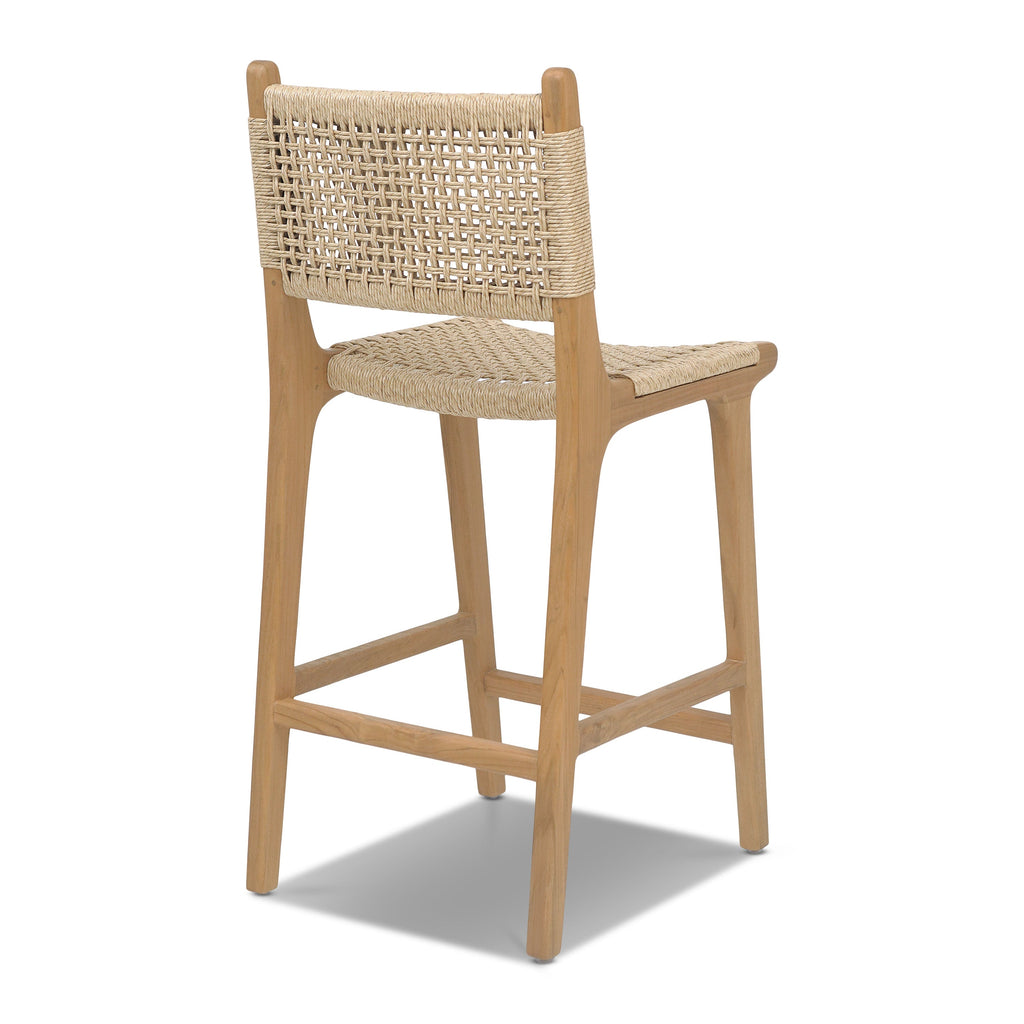 W&F Collection | Batu Indoor / Outdoor Counter Height Stool (Natural)