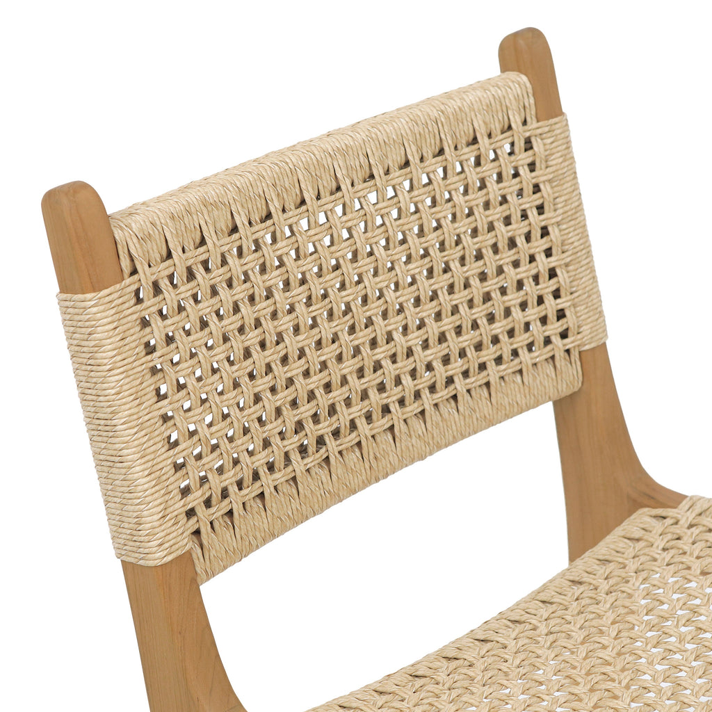 W&F Collection | Batu Indoor / Outdoor Counter Height Stool (Natural)