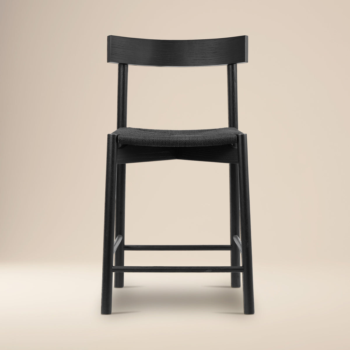 W&F Collection | Hamm Counter Stool (Pitch Black)