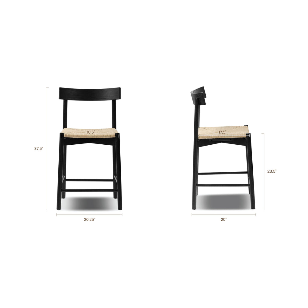W&F Collection | Hamm Counter Stool (Black)