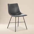 W&F Collection | Paxton Dining Chair (Grey, Set of 2)