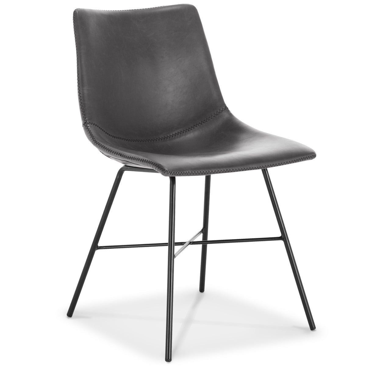 W&F Collection | Paxton Dining Chair (Grey, Set of 2)