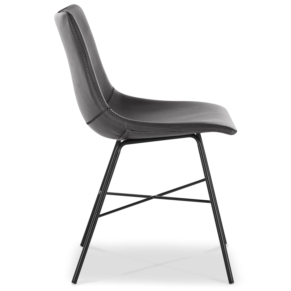 W&F Collection | Paxton Dining Chair (Grey, Set of 2)