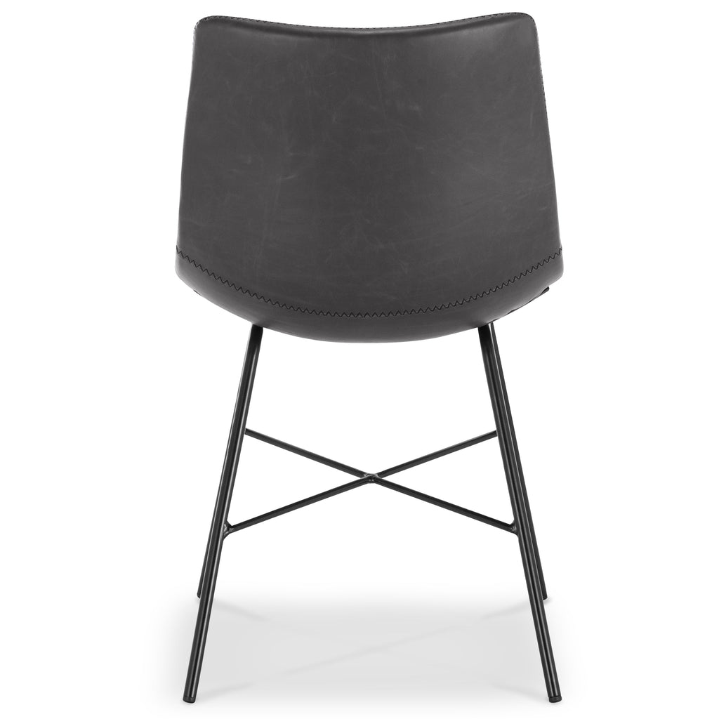 W&F Collection | Paxton Dining Chair (Grey, Set of 2)