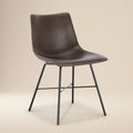 W&F Collection | Paxton Dining Chair (Brown, Set of 2)