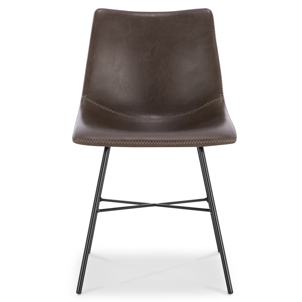 W&F Collection | Paxton Dining Chair (Brown, Set of 2)