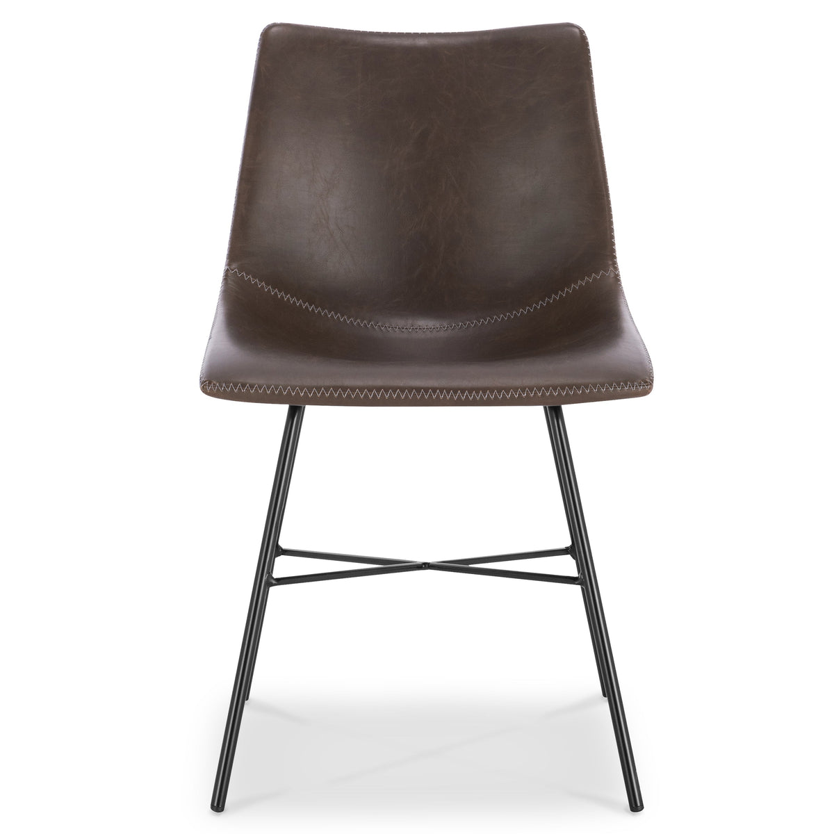 W&F Collection | Paxton Dining Chair (Brown, Set of 2)