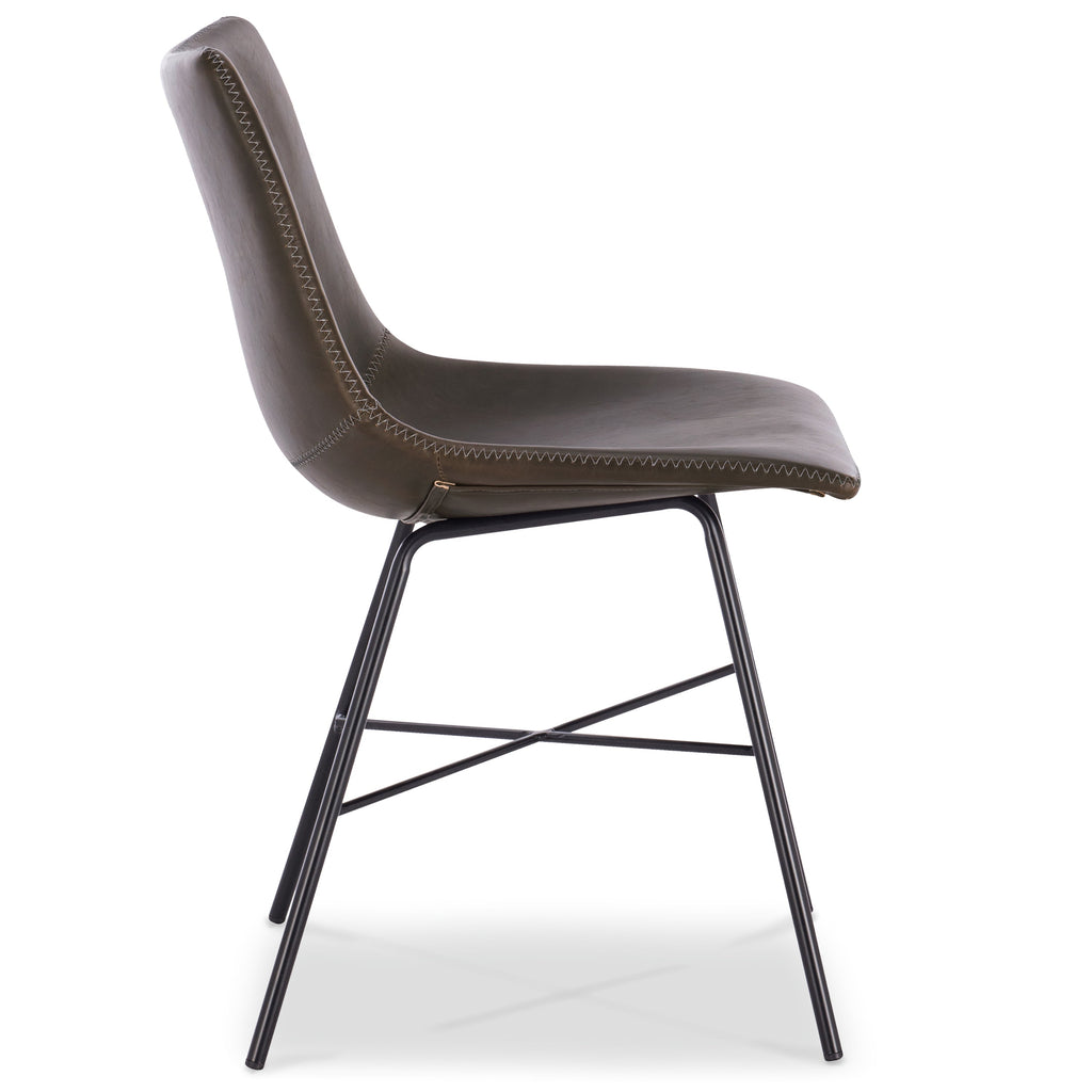 W&F Collection | Paxton Dining Chair (Brown, Set of 2)
