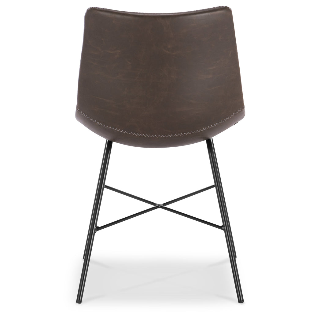 W&F Collection | Paxton Dining Chair (Brown, Set of 2)