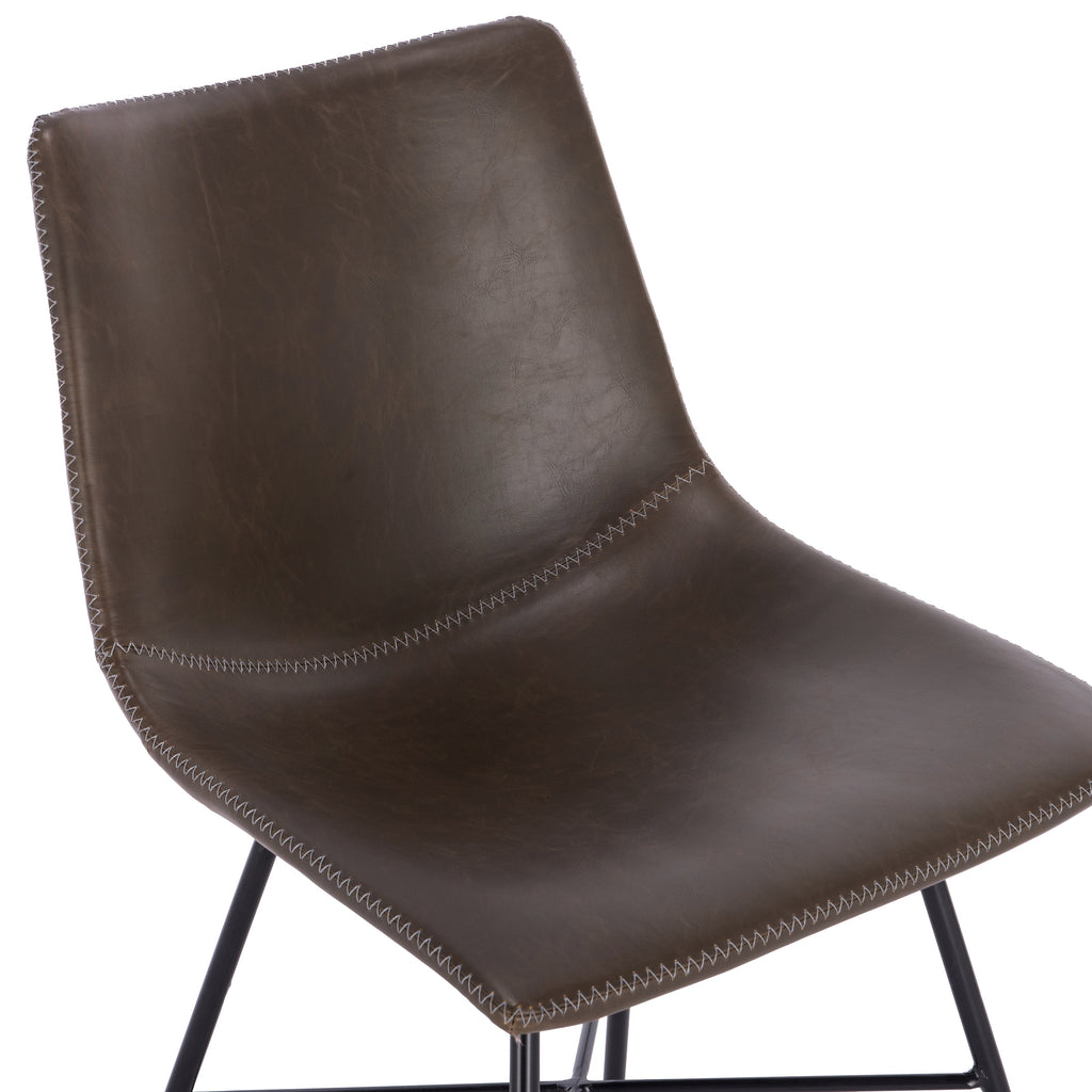 W&F Collection | Paxton Dining Chair (Brown, Set of 2)