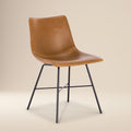W&F Collection | Paxton Dining Chair (Tan, Set of 2)