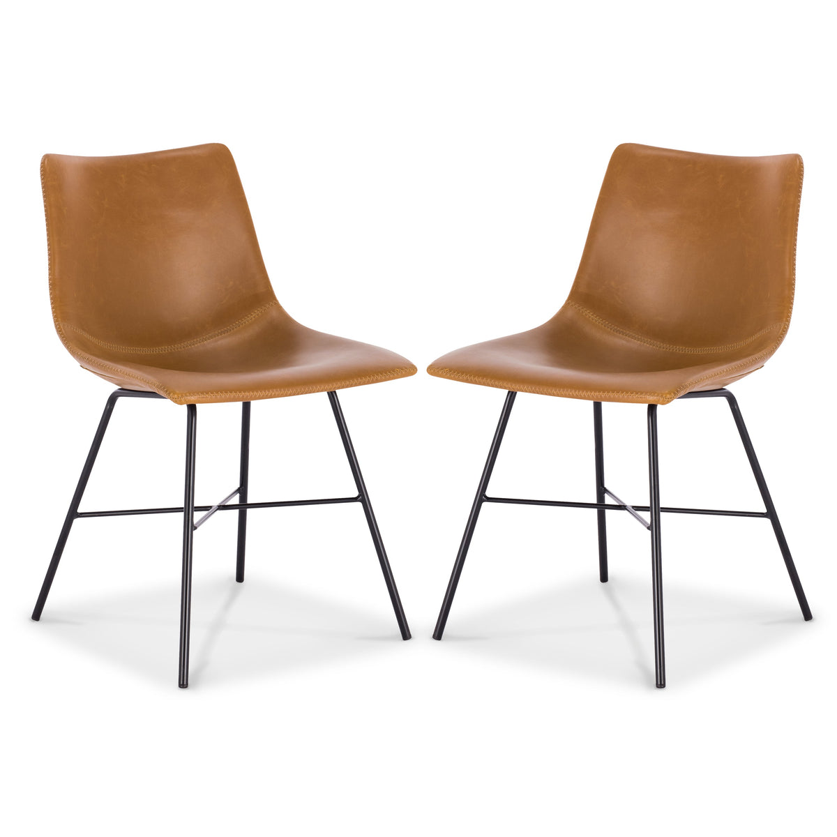W&F Collection | Paxton Dining Chair (Tan, Set of 2)