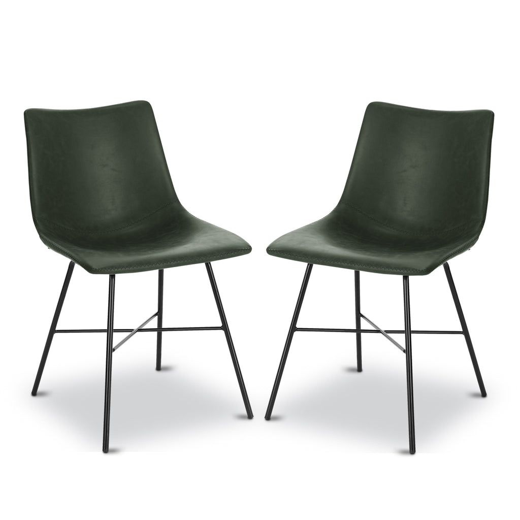 W&F Collection | Paxton Dining Chair (Ivy Green, Set of 2)