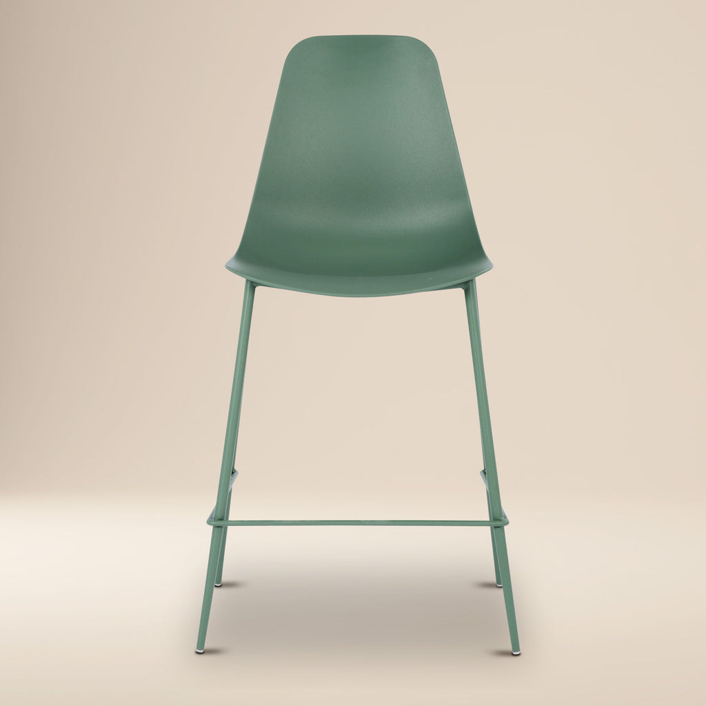 W&F Collection | Isla Counter Height Stool (Pistachio Green, Set of 3)