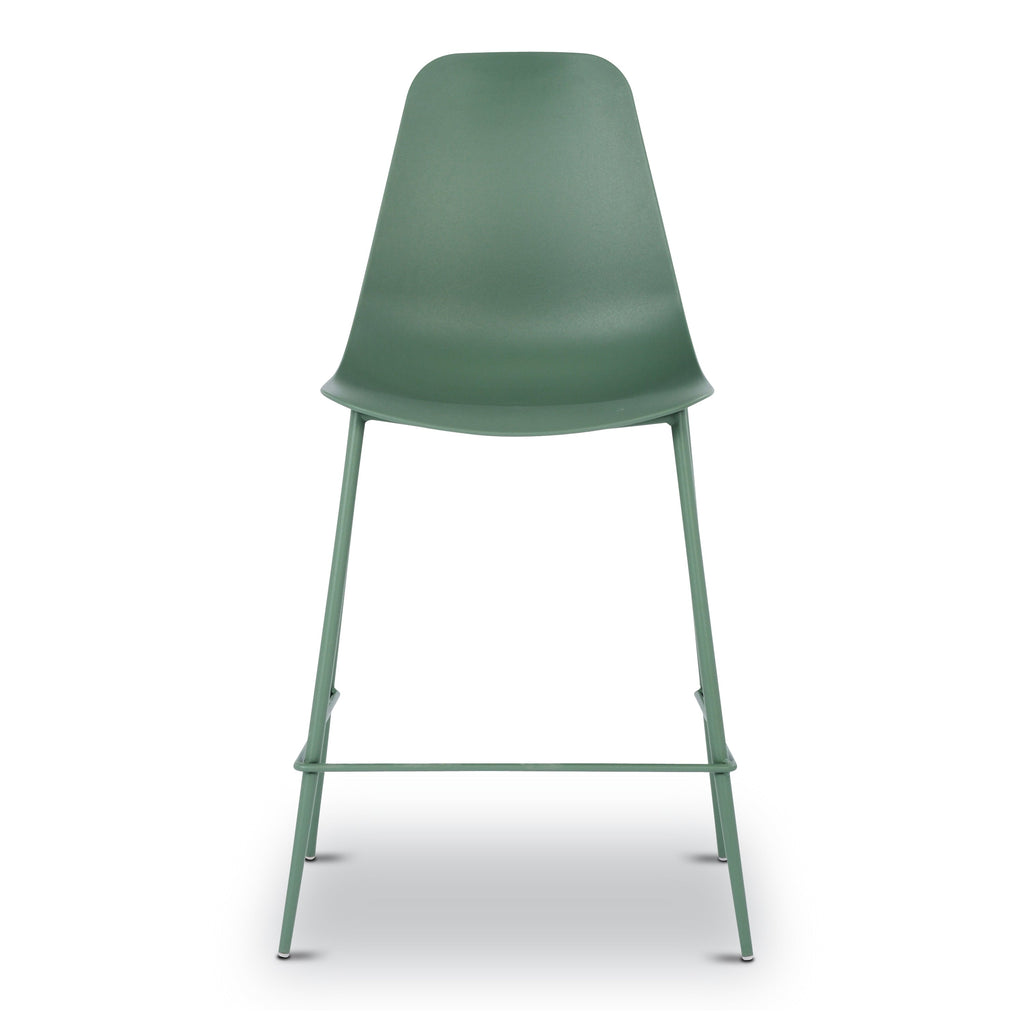 W&F Collection | Isla Counter Height Stool (Pistachio Green, Set of 3)