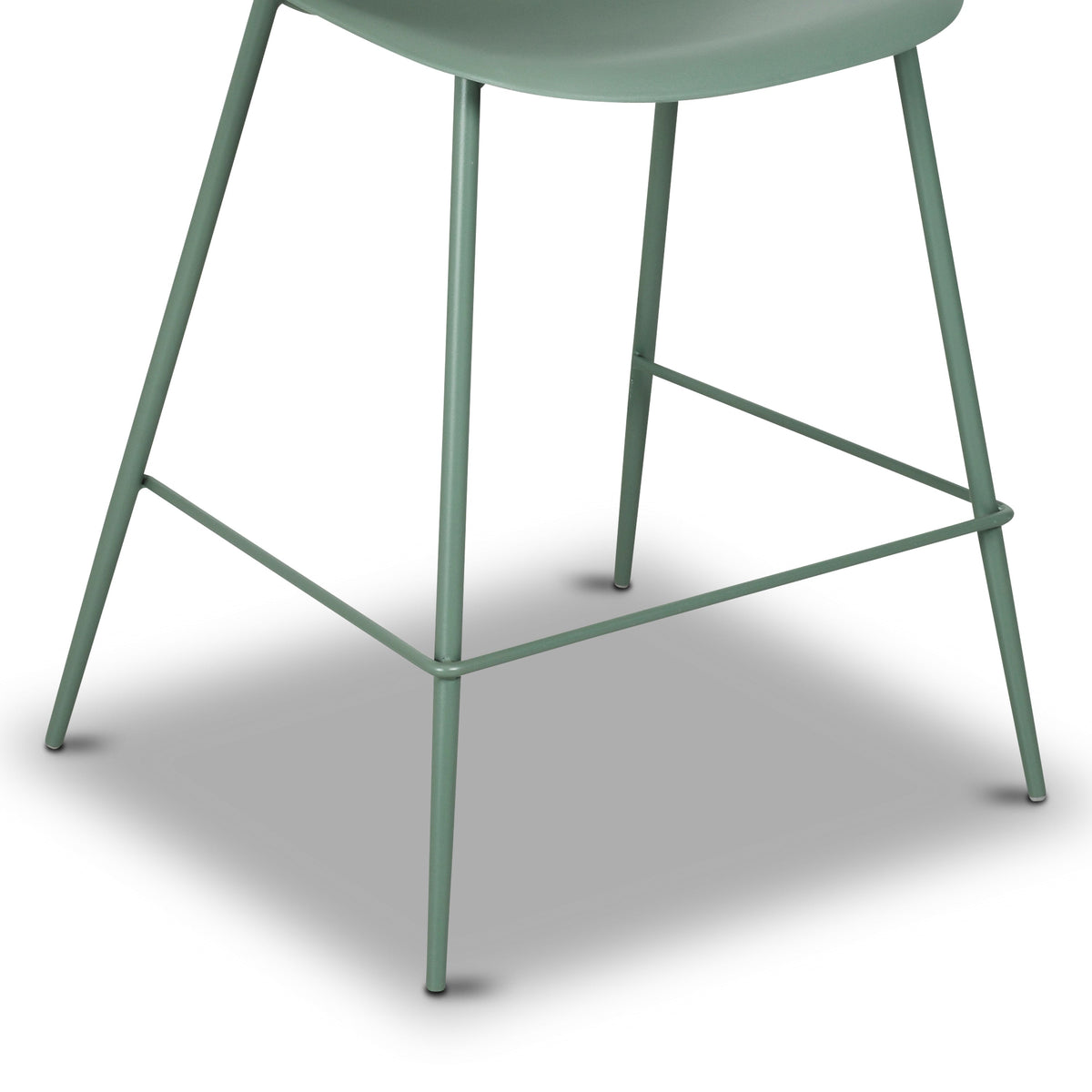 W&F Collection | Isla Counter Height Stool (Pistachio Green, Set of 3)