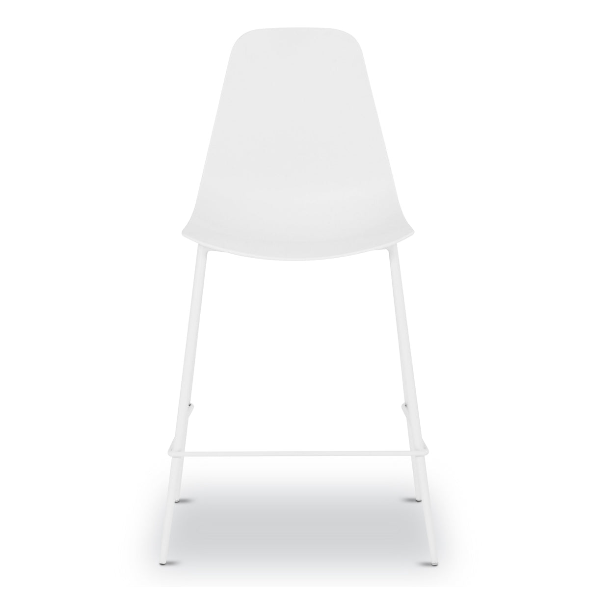 W&F Collection | Isla Counter Height Stool (White, Set of 3)