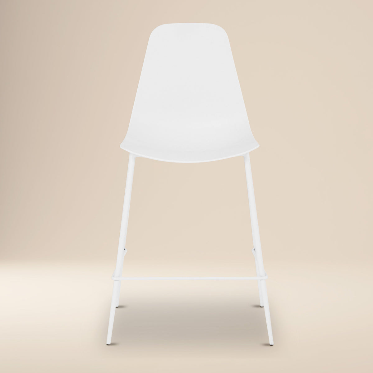 W&F Collection | Isla Counter Height Stool (White, Set of 3)