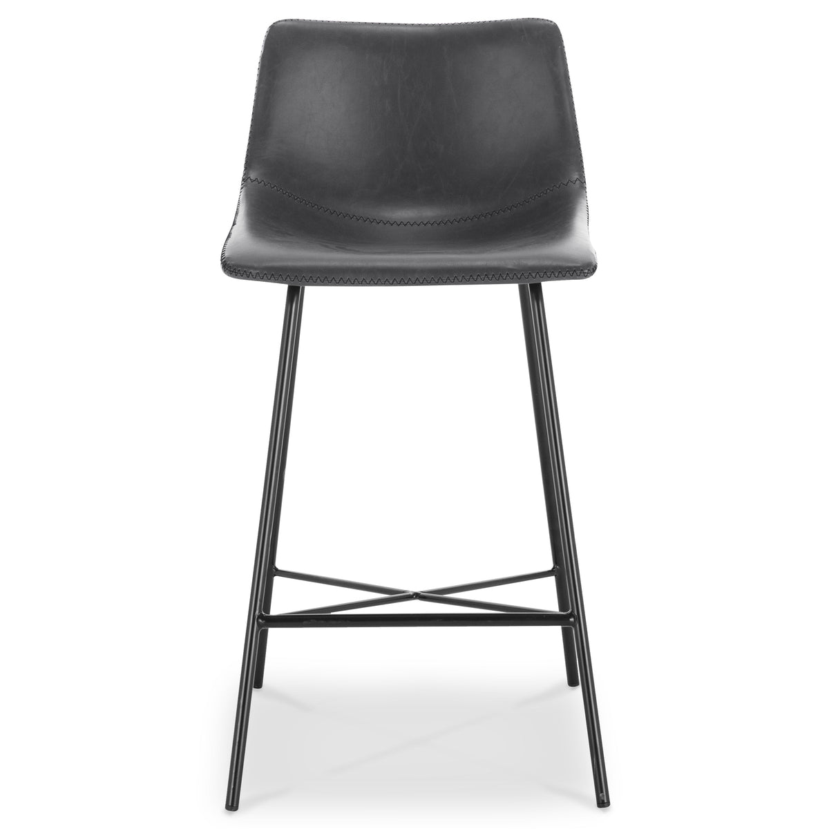 W&F Collection | Paxton 24” Counter Height Stool (Grey, Set of 2)