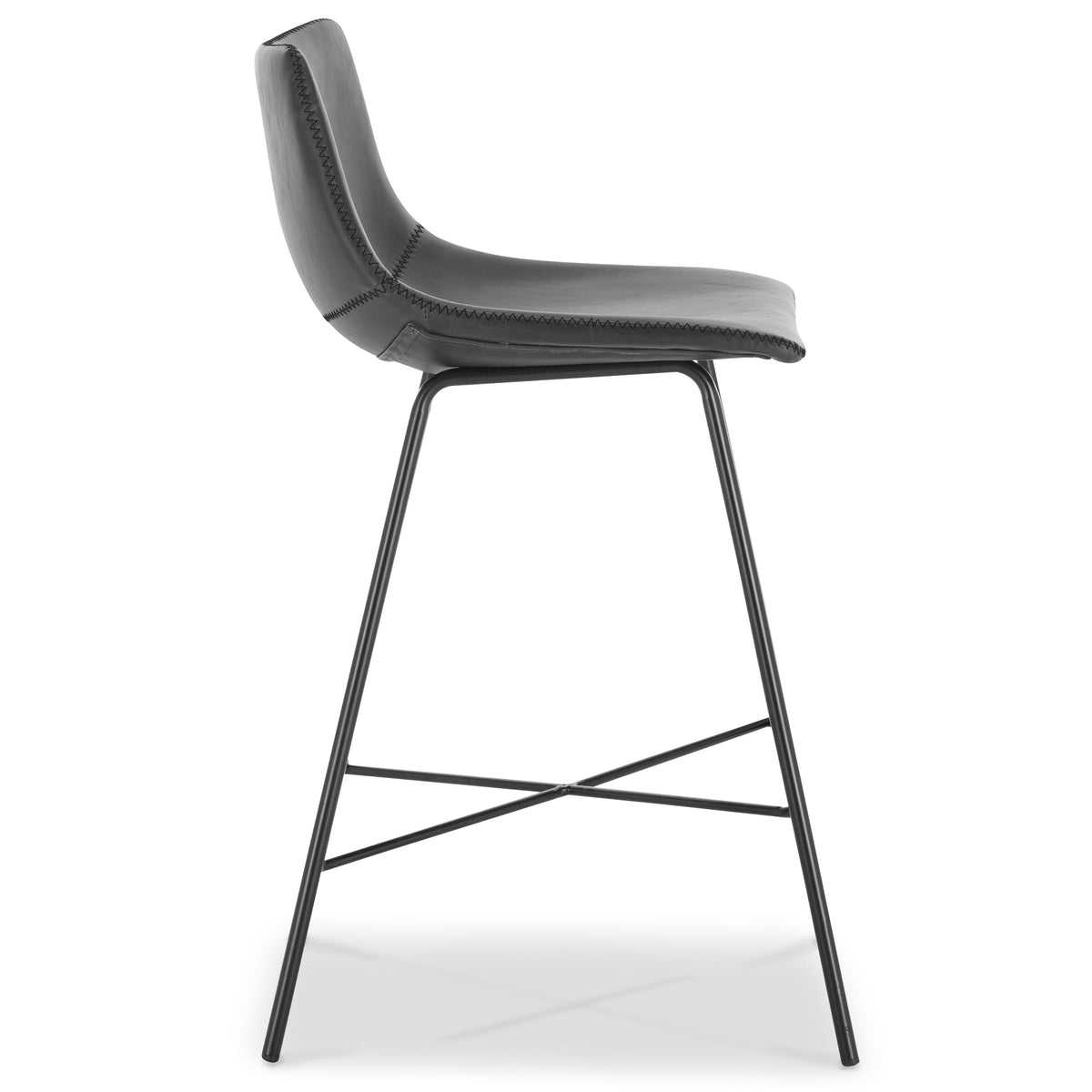 W&F Collection | Paxton 24” Counter Height Stool (Grey, Set of 3)