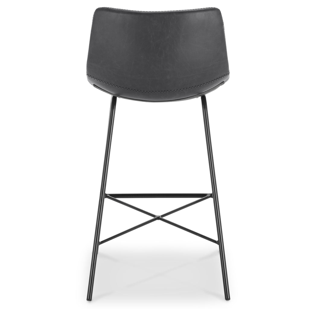 W&F Collection | Paxton 24” Counter Height Stool (Grey, Set of 3)