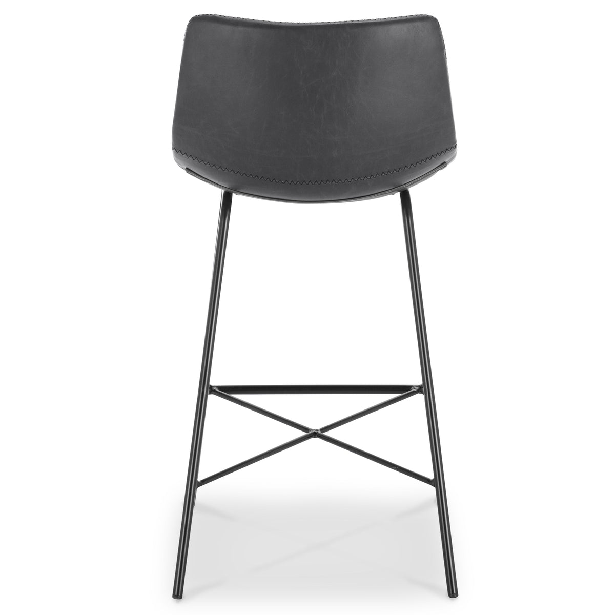 W&F Collection | Paxton 24” Counter Height Stool (Grey, Set of 3)
