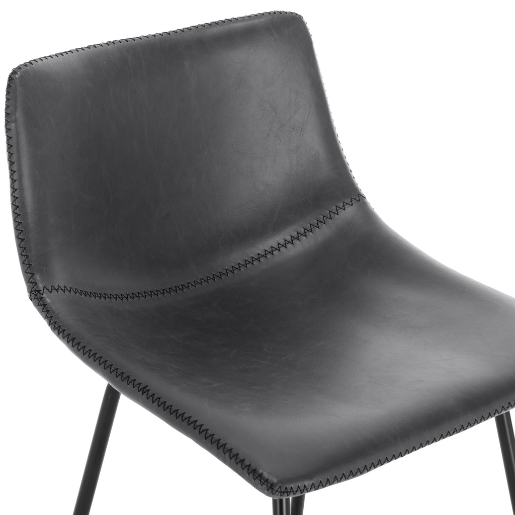 W&F Collection | Paxton 24” Counter Height Stool (Grey, Set of 2)