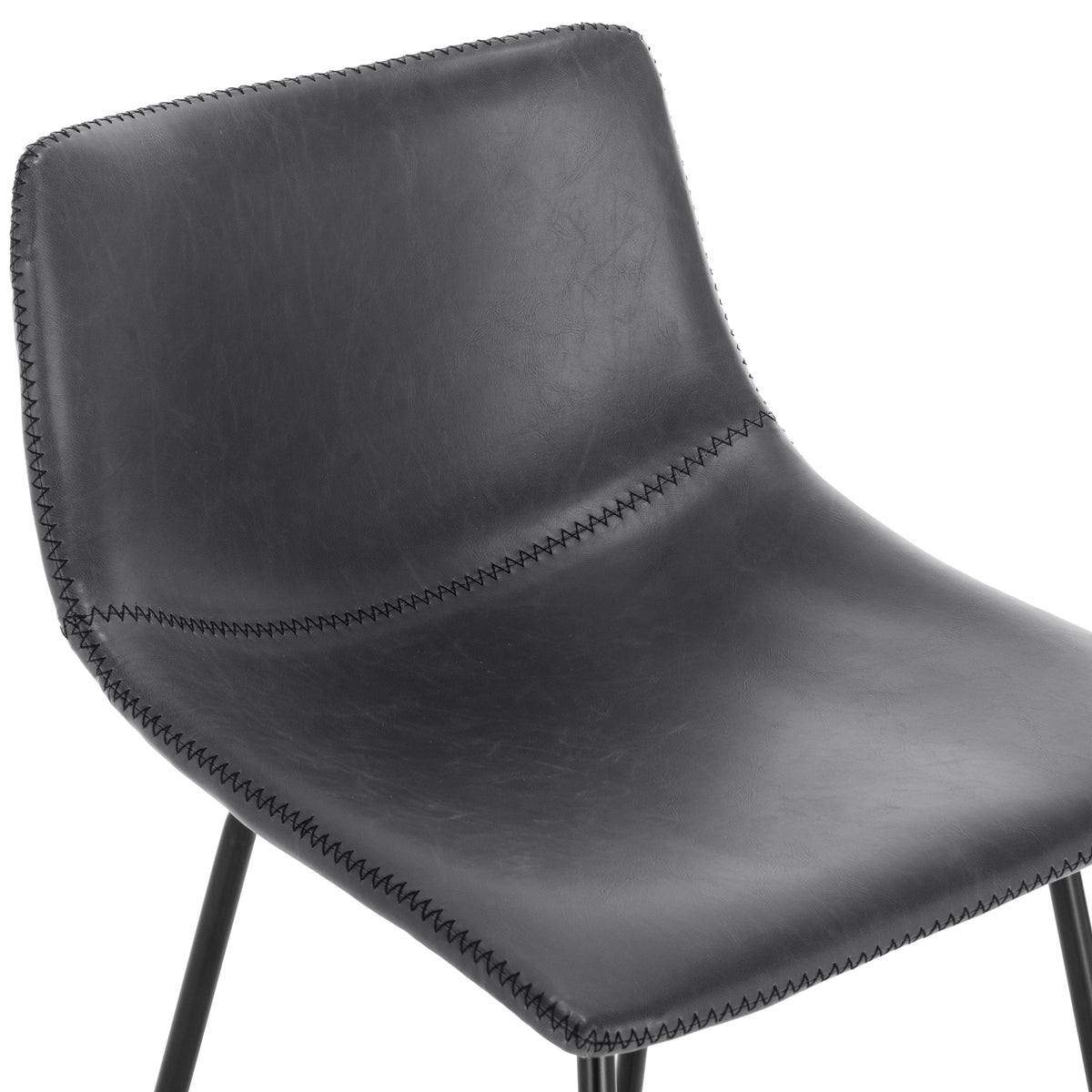 W&F Collection | Paxton 24” Counter Height Stool (Grey, Set of 2)