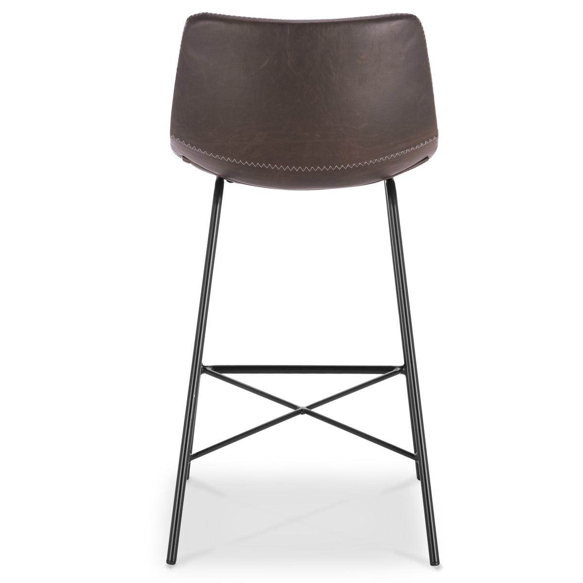 W&F Collection | Paxton 24” Counter Height Stool (Brown, Set of 3)