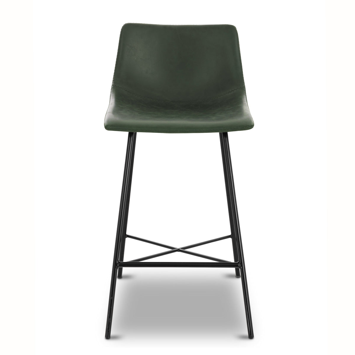 W&F Collection | Paxton 24” Counter Height Stool (Ivy Green, Set of 3)