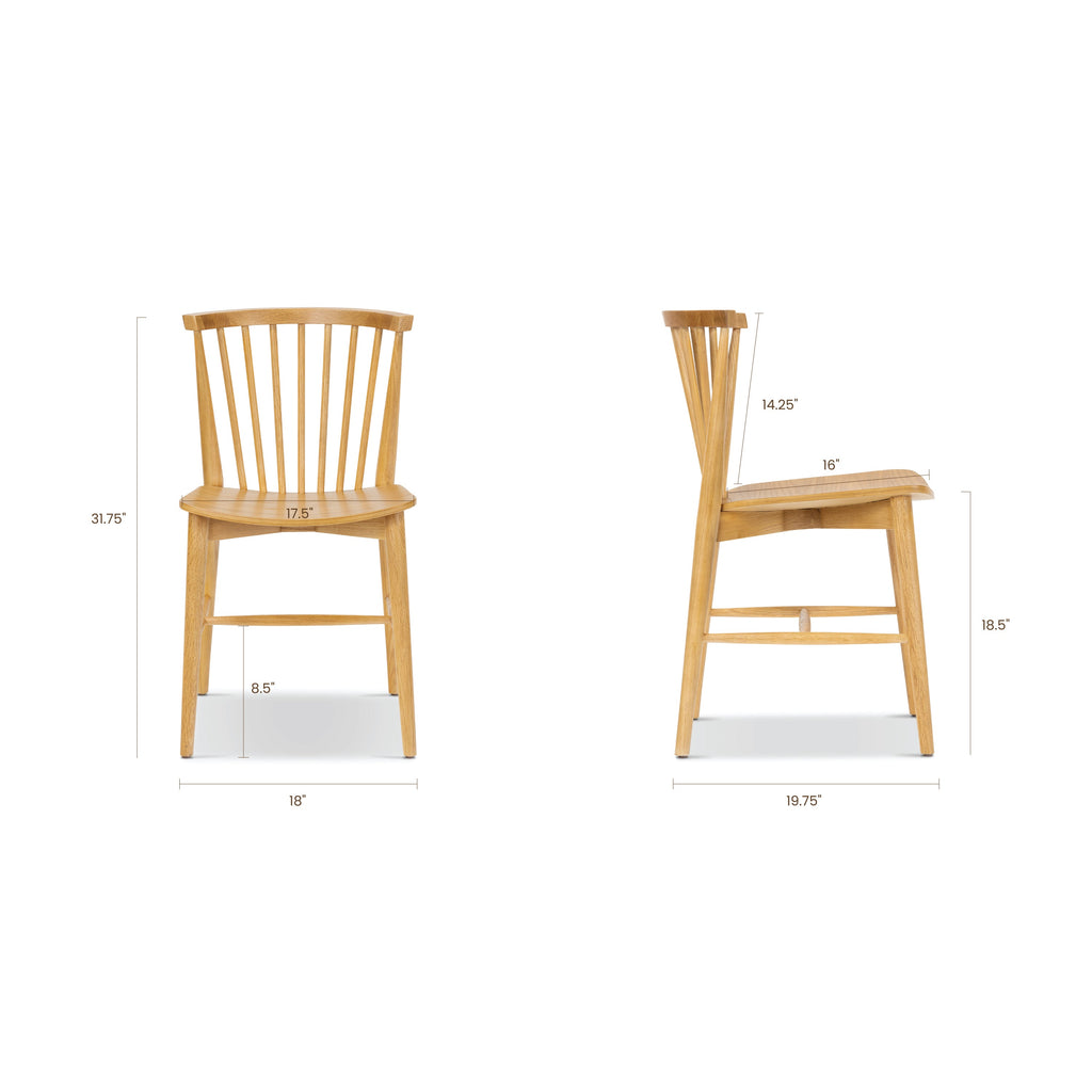W&F Collection | Ligna Dining Chair (Oak)