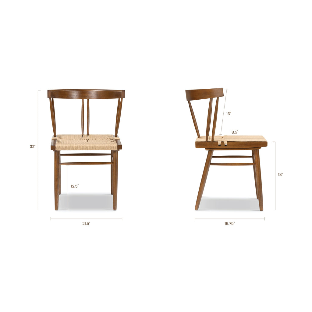 W&F Collection | Ferrara Dining Chair (Walnut)