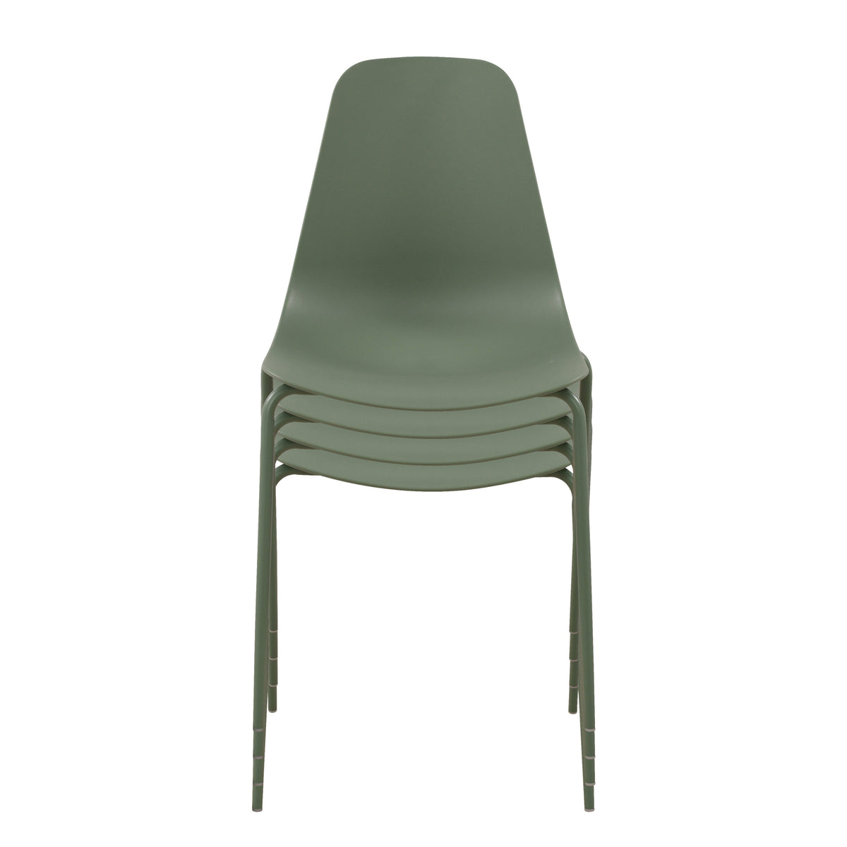 W&F Collection | Isla Stackable Dining Chair (Pistachio Green, Set of 4)