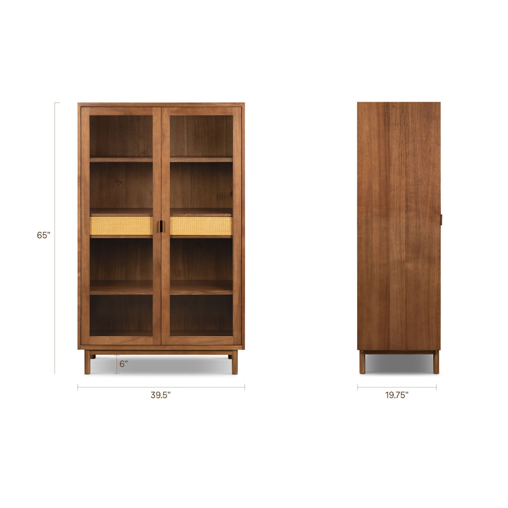 W&F Collection | Nuvon Cabinet (Timber Brown)
