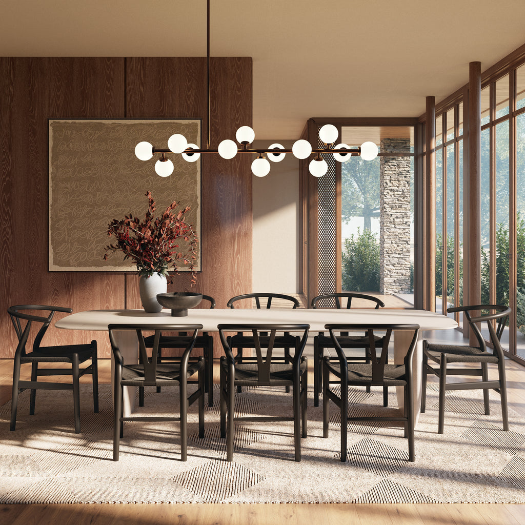 W&F Collection | Weave Chair (Pitch Black, Single)