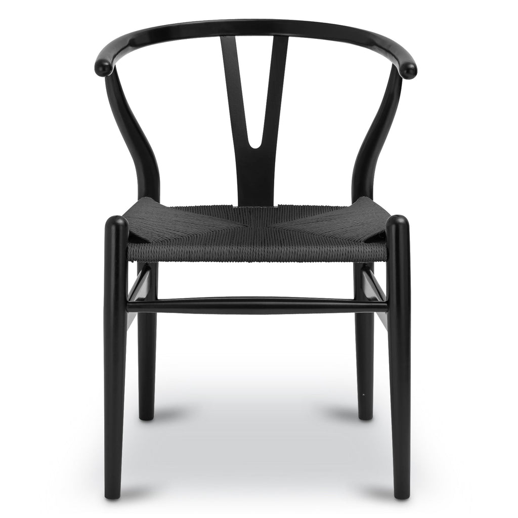 W&F Collection | Weave Chair (Pitch Black, Single)