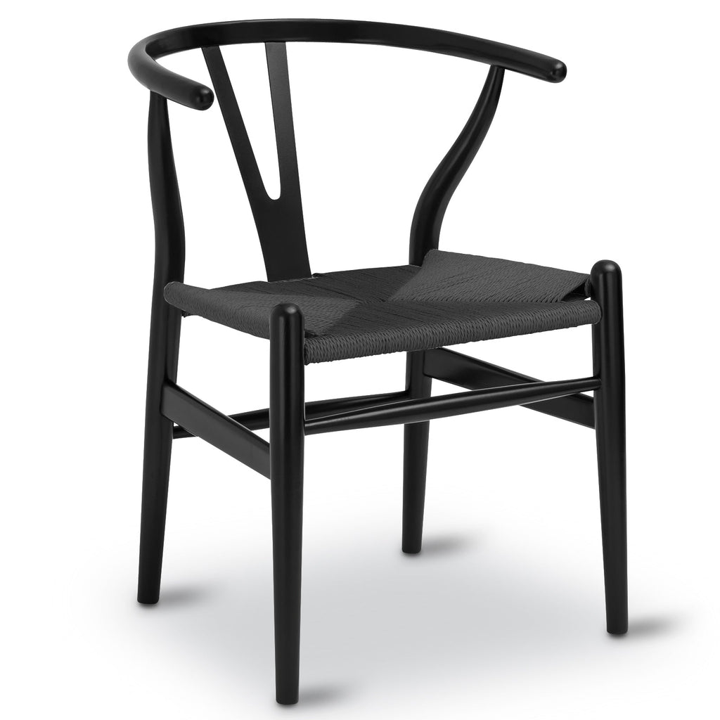 W&F Collection | Weave Chair (Pitch Black, Single)