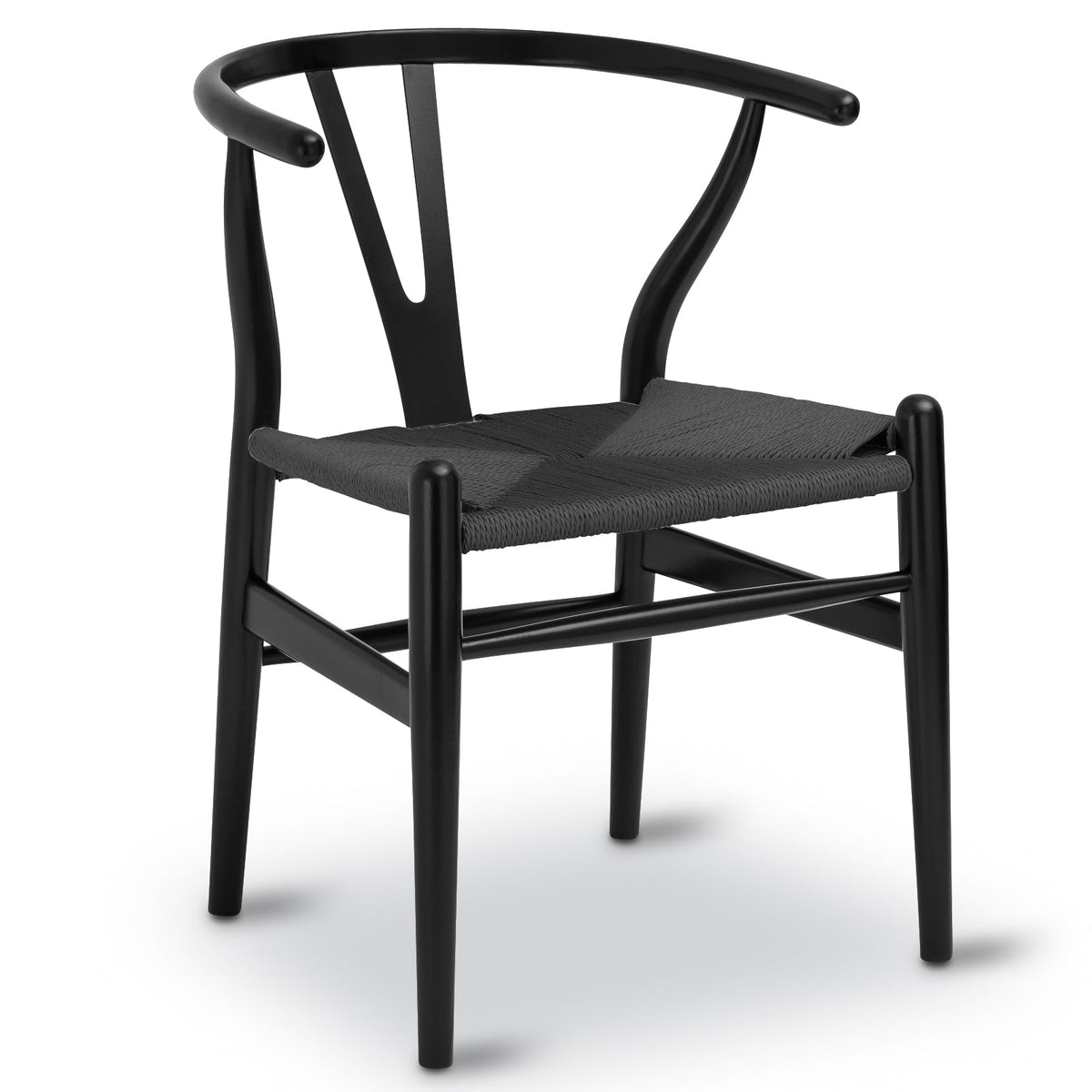 W&F Collection | Weave Chair (Pitch Black, Single)