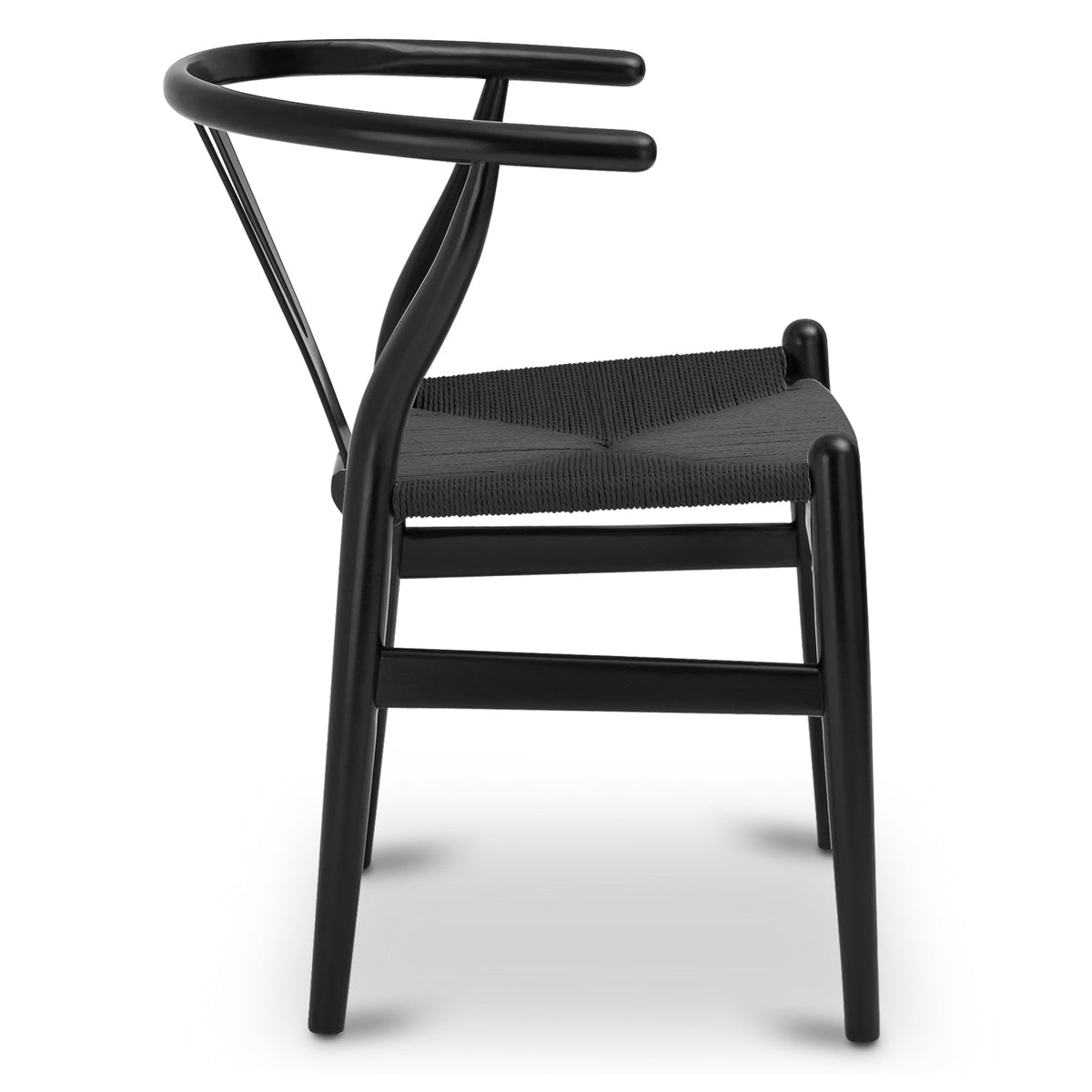 W&F Collection | Weave Chair (Pitch Black, Single)
