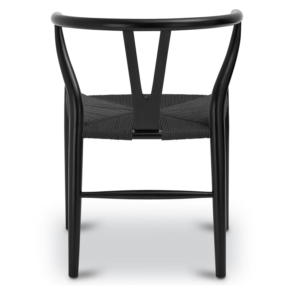 W&F Collection | Weave Chair (Pitch Black, Single)