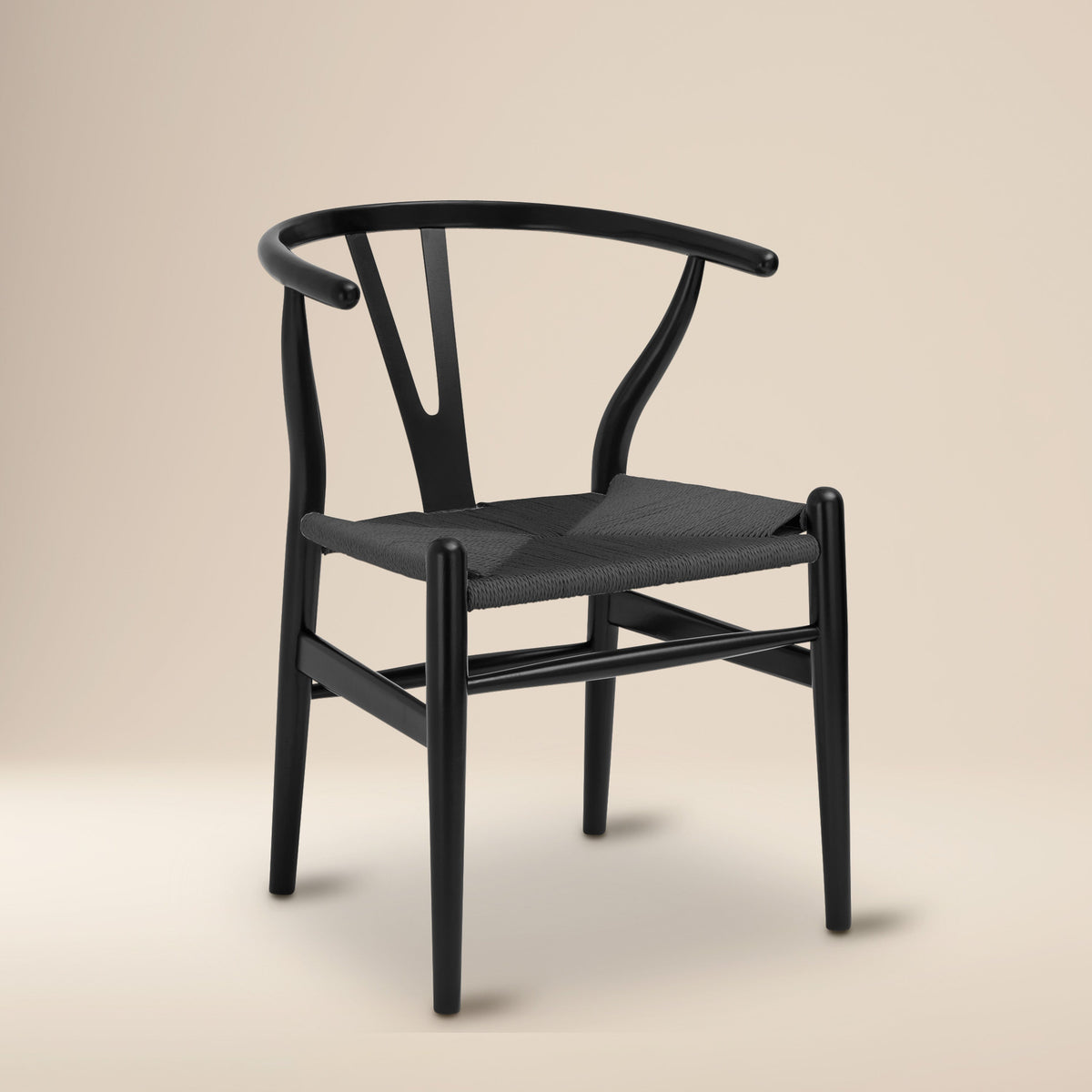 W&F Collection | Weave Chair (Pitch Black, Single)