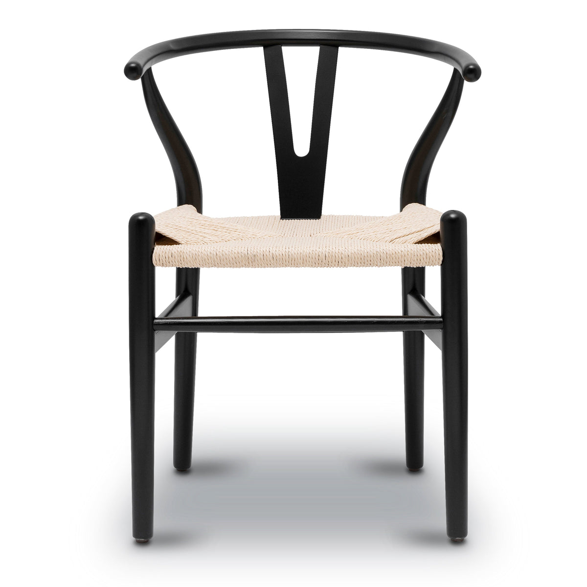 W&F Collection | Weave Chair (Black, Set of 2)