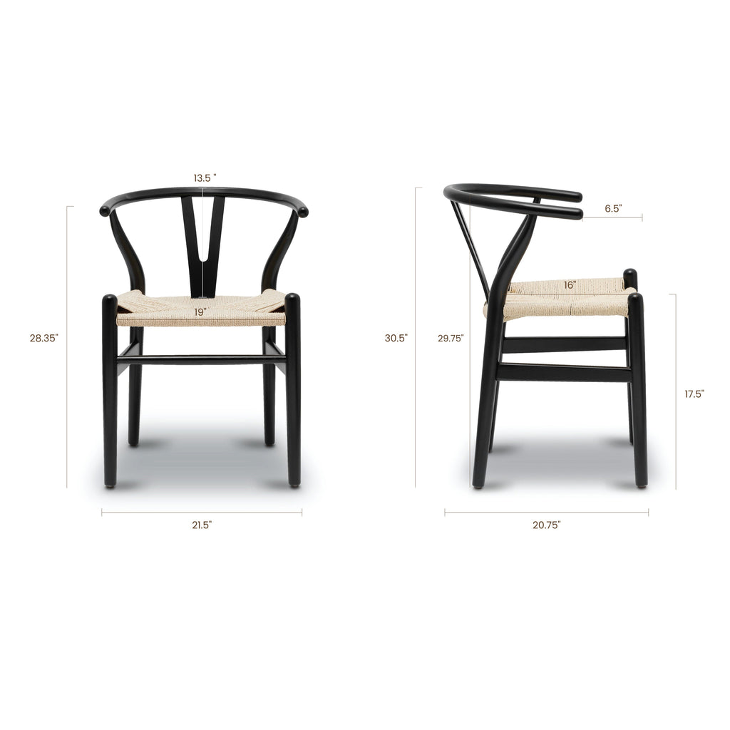 W&F Collection | Weave Chair (Black, Single)