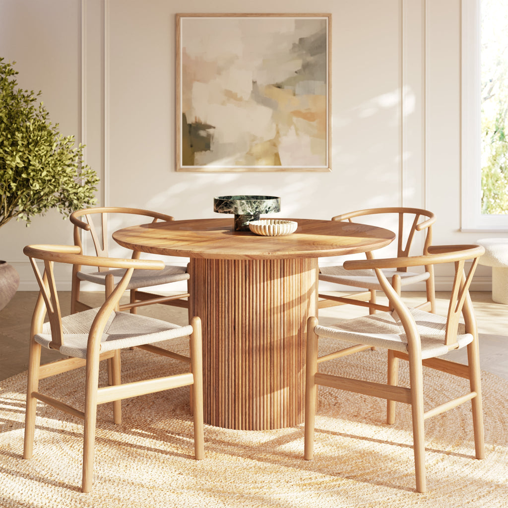 W&F Collection | Weave Chair (Natural, Set of 2)