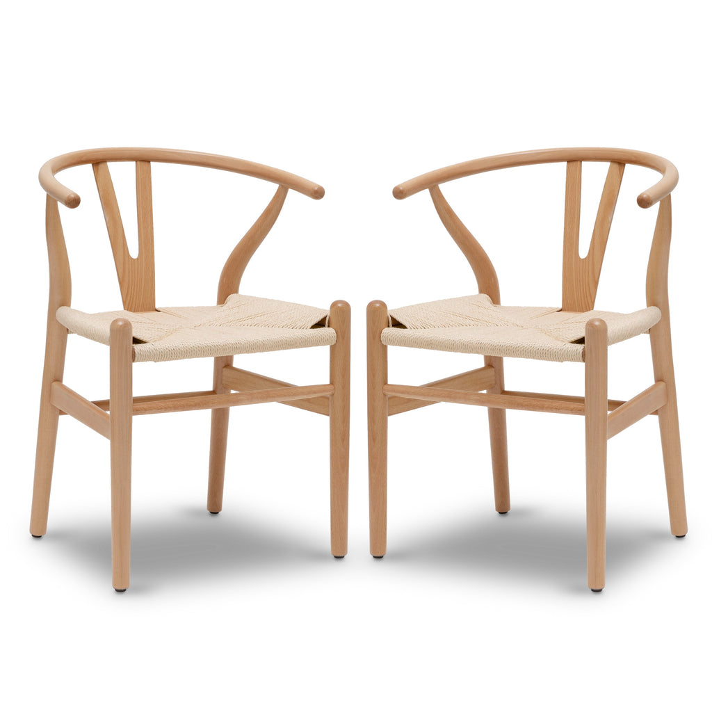 W&F Collection | Weave Chair (Natural, Set of 2)