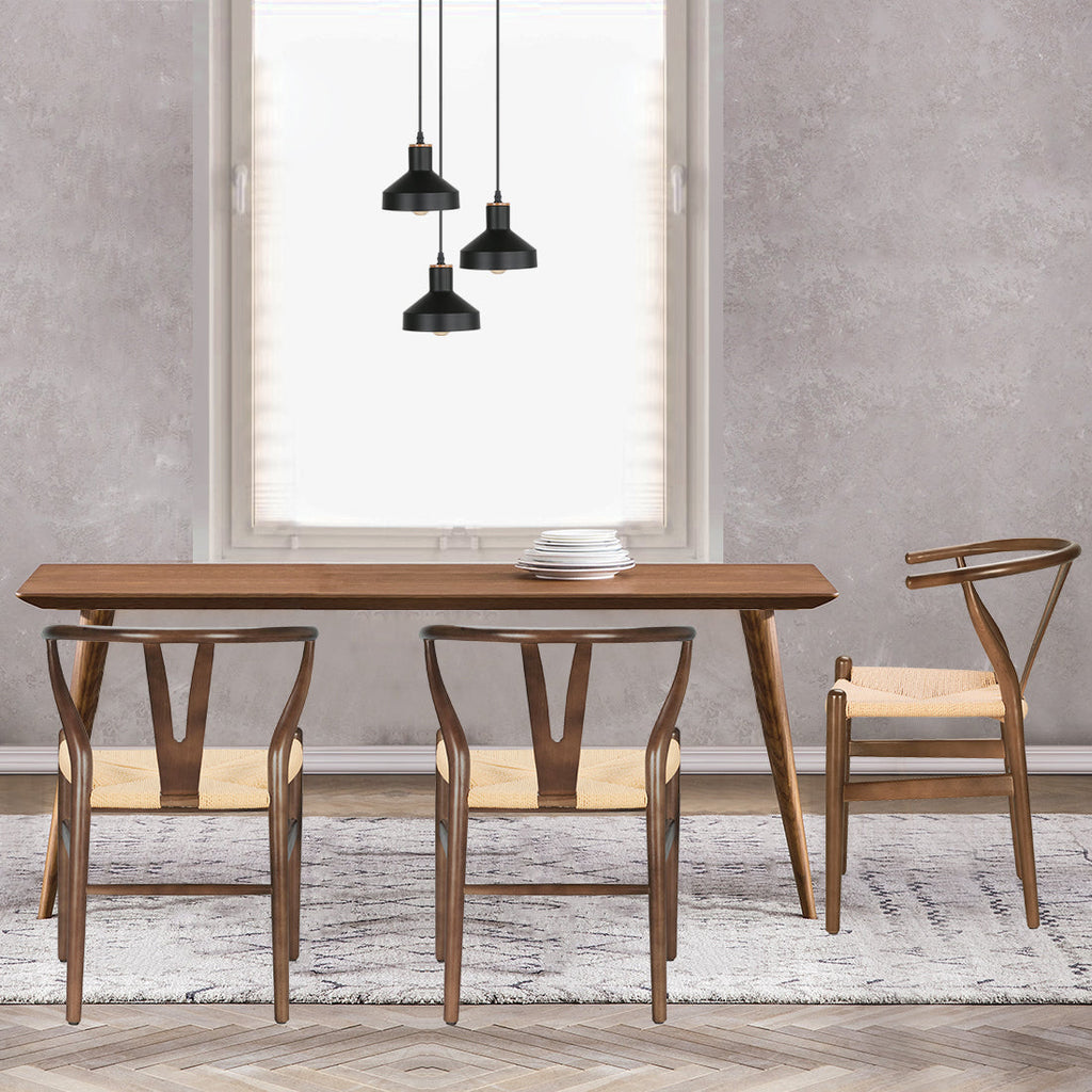 W&F Collection | Weave Chair (Walnut, Set of 2)